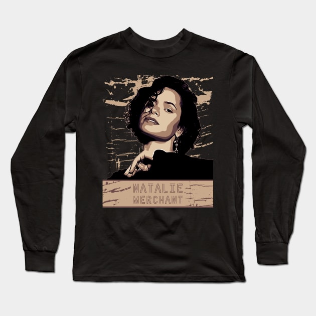 Natalie Merchant Long Sleeve T-Shirt by Degiab